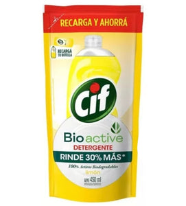 Detergente Cif Bioactive Limon Doypack 450ml