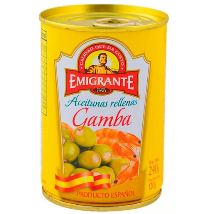 Aceitunas Rellenas con Gambas Emigrante 240g