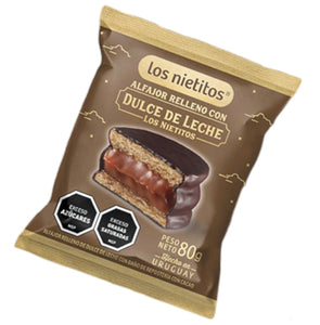 Alfajor de Chocolate con Dulce de Leche Los Nietitos x8 640g
