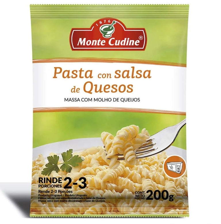 Pasta Monte Cudine con Salsa de Queso 200g