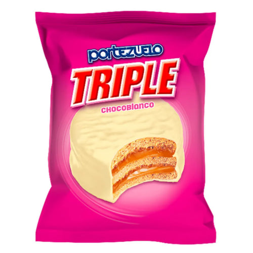 Alfajor Portezuelo Triple Chocolate Blanco x12 unidades