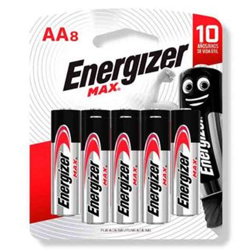 Pila Alcalina AA Energizer x8 unidades