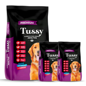 Oferta Alimento para Perro Tussy 22kg + 7kg + 7kg Premium