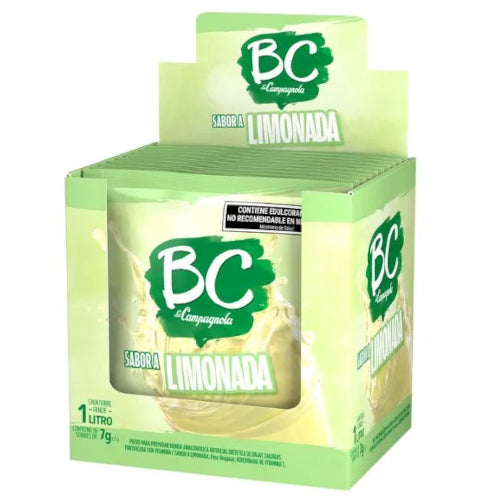 Jugo en Polvo BC Sabor Limonada 7gr x18 unidades