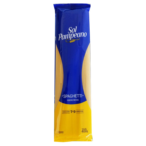 Fideos Sol Pampeano Spaghetti 400g Funda x20 unidades