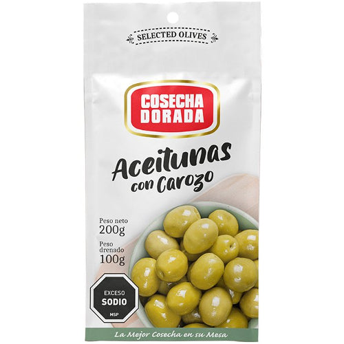 Aceitunas Con Carozo Cosecha Dorada Doy Pack 100g