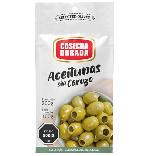 Aceitunas Sin Carozo Cosecha Dorada Doy Pack 100g