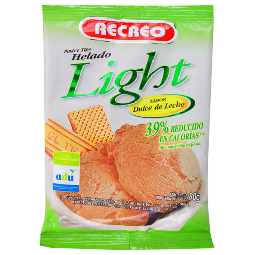 Polvo para Helado Recreo Dulce de Leche Light 100g