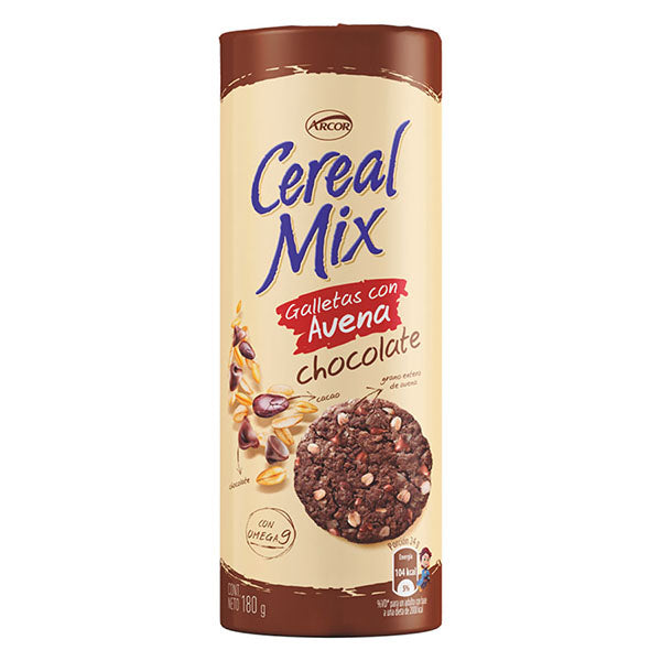 Galletitas Cereal Mix Avena y Chocolate 180gr