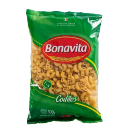 Fideos Coditos Bonavita 500g Funda x15 unidades