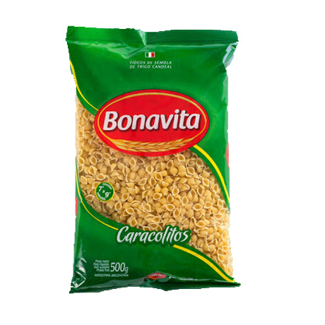Fideos Caracoles Bonavita 500g Funda x15 unidades