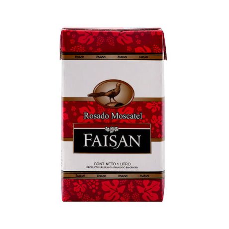 Vino Rosado Moscatel Faisan Tetra 1lt