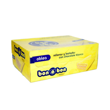 Oblea Bonobon Chocolate Blanco 30gr x20 unidades