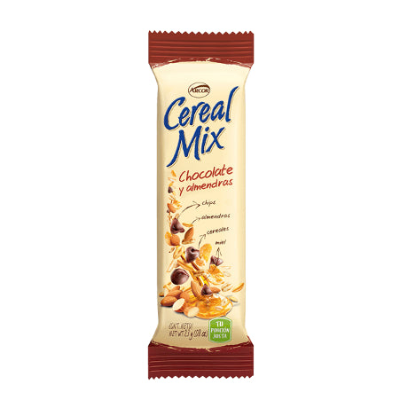 Barritas Cereal Mix Chocolate y Alemendras 23g x20 unidades