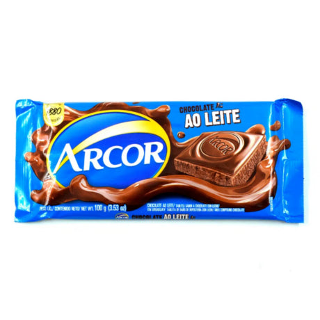 Tableta de Chocolate Leche Arcor Leite 80gr