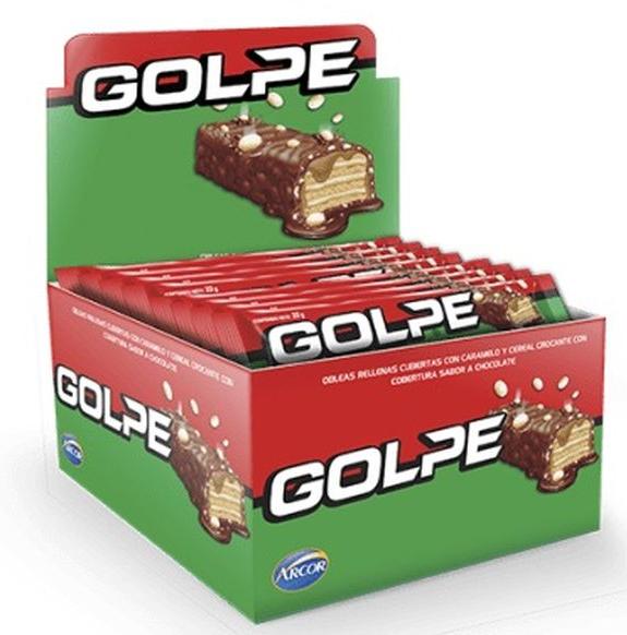 Golosinas Golpe Arcor 27gr x20unidades