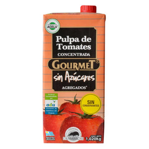 Pulpa de Tomates Concentrada Sin Azúcar Gourmet 1,020kg