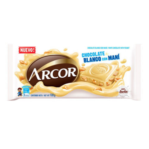 Tableta Chocolate Blanco con Leche Arcor 100gr
