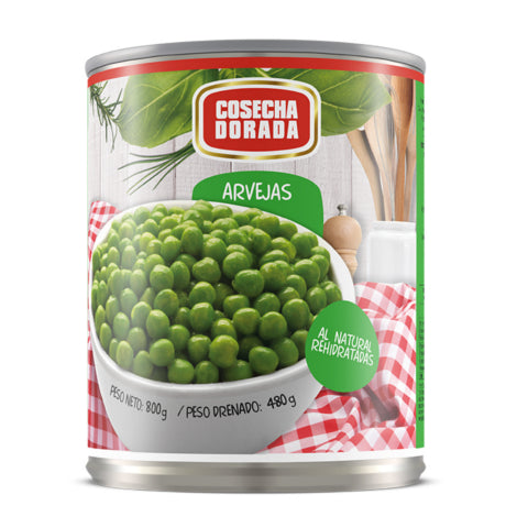 Arvejas Cosecha Dorada 800g