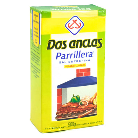 Funda x24 Sal Parrillera Dos Anclas Caja 500g Yodo Fluorada