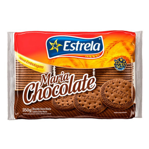 Caja x24 Galleta Maria de Chocolate Estrela 350g