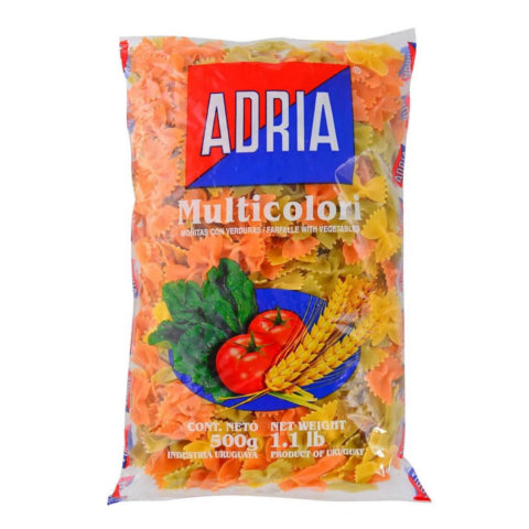 Fideos Al Huevo Adria Moñitas Multicolores 500g