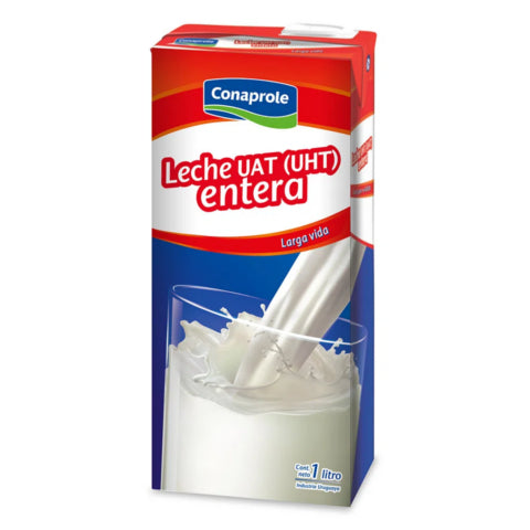 Leche Conaprole Larga Vida Entera 1lt en Caja x12