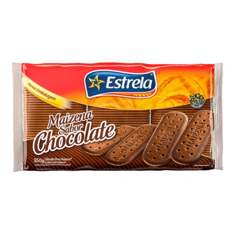 Caja x24 Galleta Maizena de Chocolate Estrela 350g