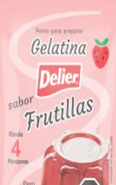 Gelatina Frutilla 4 Porciones Delier 85gr x12 Unidades