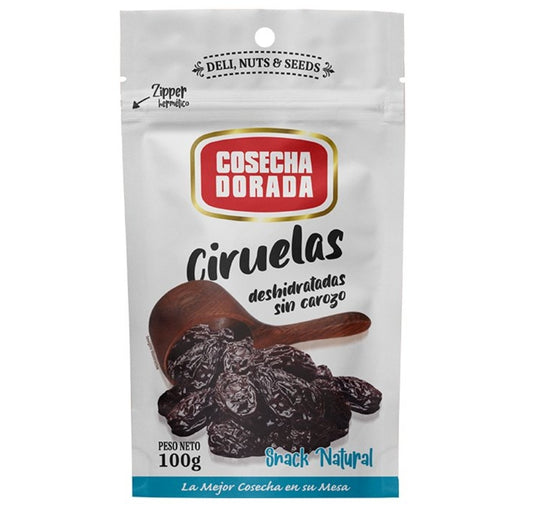 Funda x12 Ciruelas sin Carozo Cosecha Dorada Doypack 100g