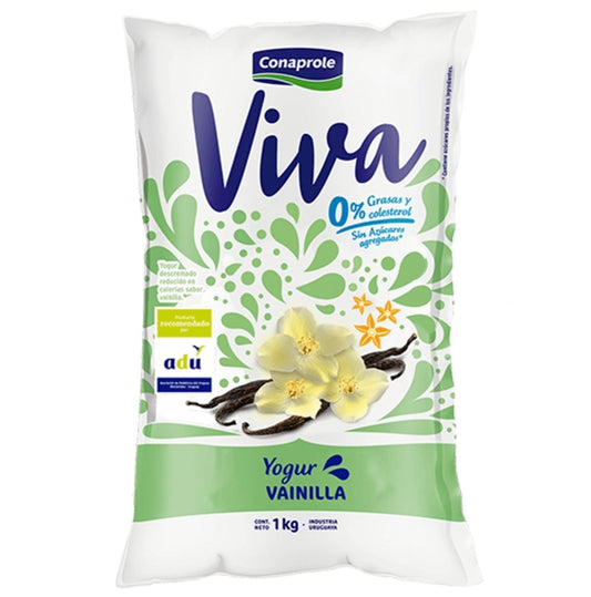 Yogur Conaprole Viva Descremado 0% Vainilla 1lt