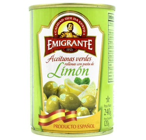 Aceitunas Rellenas con Limón Emigrante 240g