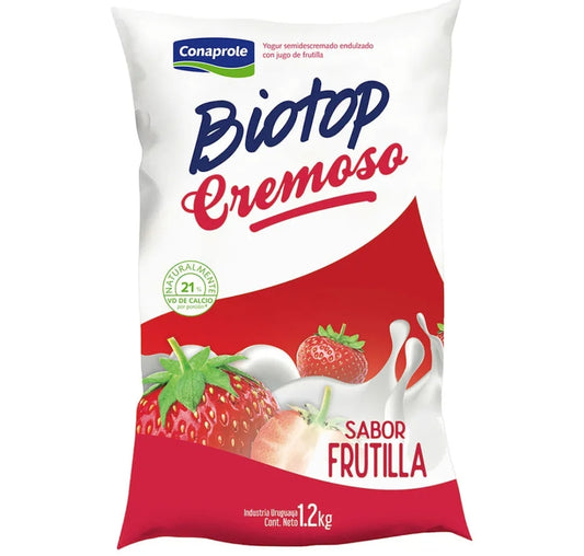 Yogur Conaprole Biotop Cremoso Frutilla 1.2lt