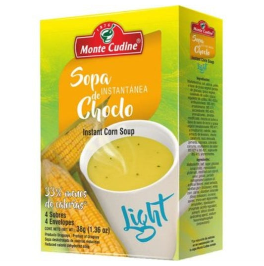 Sopa Instantanea Monte Cudine de Choclo Light x4 unidades
