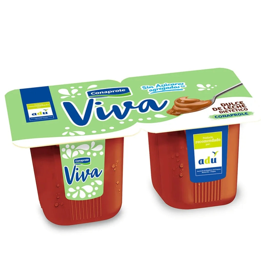 Postre Viva 0% Conaprole Dulce de Leche 110g 2x