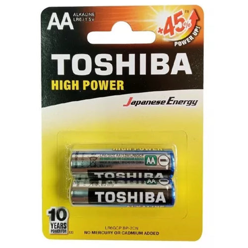 Pila Alcalina AA Toshiba x2 unidades