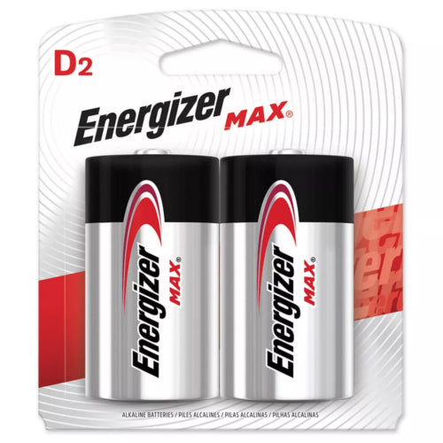 Pila Alcalina Grande D2 Energizer x2 unidades