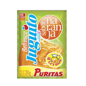 Jugo en Polvo Puritas Juguito Naranja 24g x24