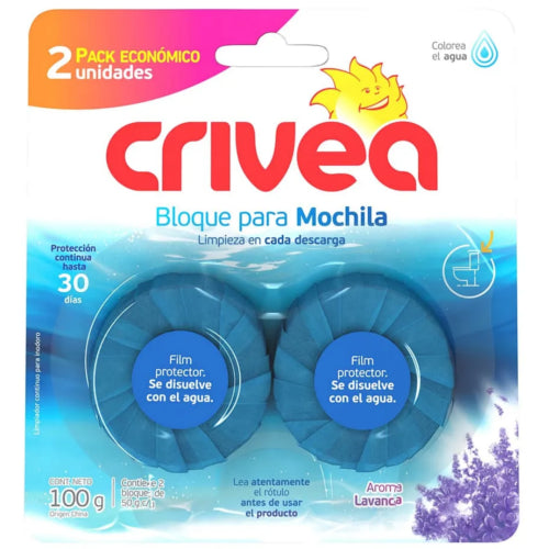Bloque para Mochila Crivea 50g x2 unidades