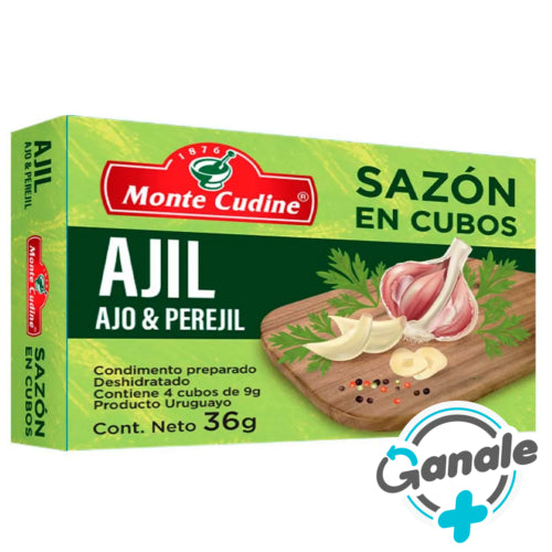Sazón en Cubos Monte Cudine Ajil 9g x4 unidades