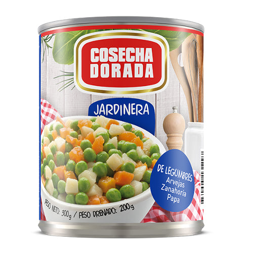 Jardinera Lata Cosecha Dorada