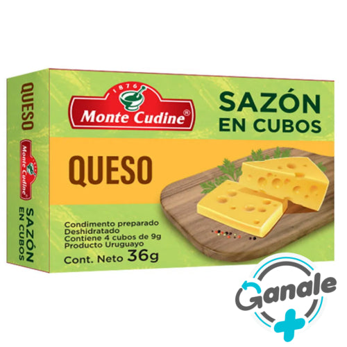 Sazón en Cubos Monte Cudine Queso 9g x4 unidades