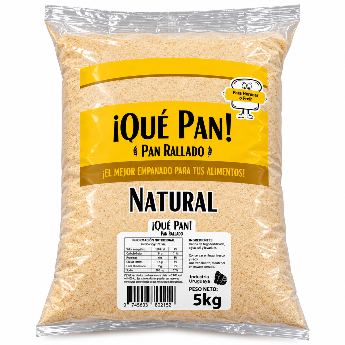 Pan Rallado Común Que Pan 5kg