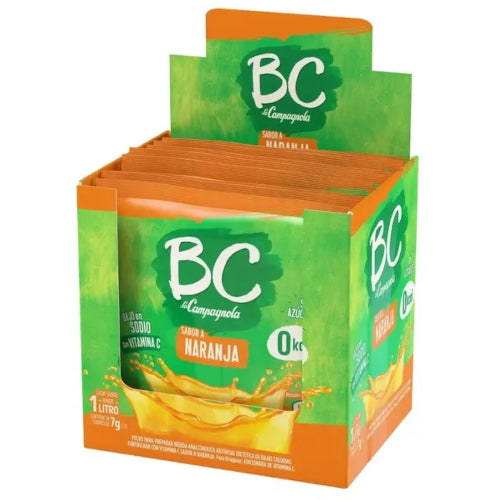 Jugo en Polvo BC Naranja 7gr x18 unidades