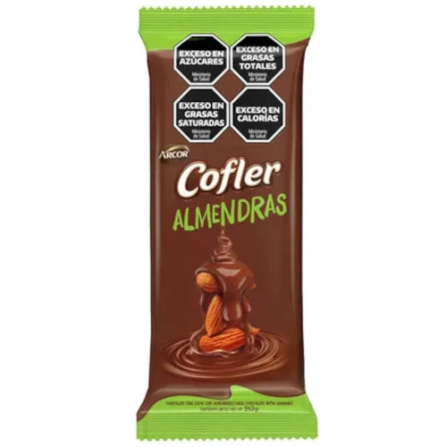 Tableta Chocolate con Leche y Almendra Cofler 140g