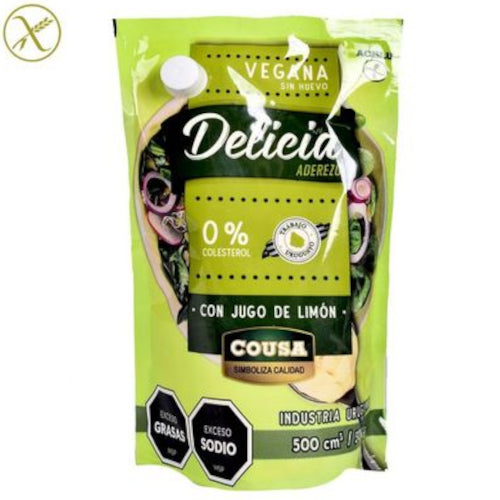Aderezo Símil Mayonesa Vegana Delicia 500cc