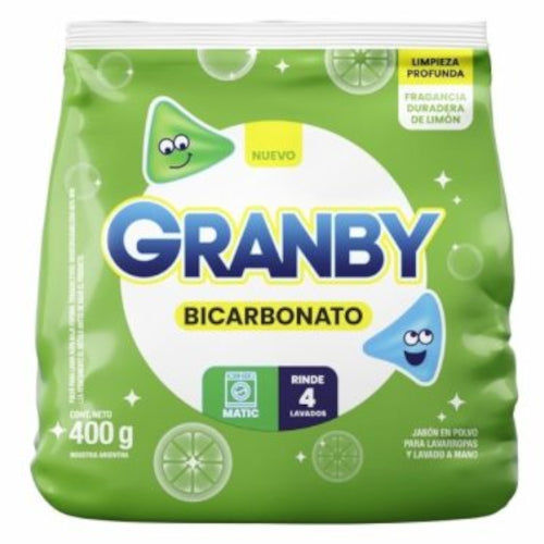 Jabón en Polvo Granby Limón 400g