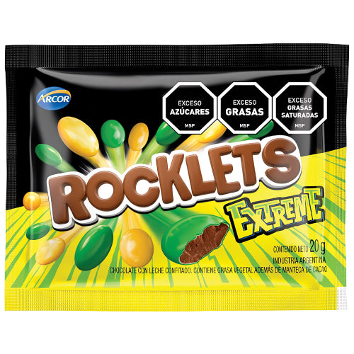 Chocolate Rocklets Extreme 20g x24 unidades