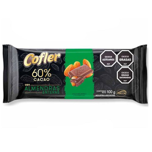 Tableta Cofler 60% Cacao Almendras 100g