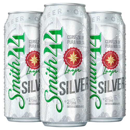 Cerveza Smith 44 Silver Lata 473ml funda x6 unidades